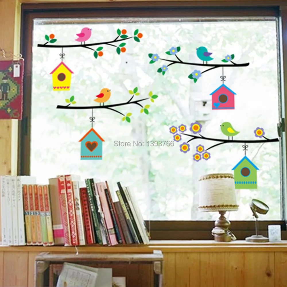 Aliexpress.com : Buy fashion vintage branch bird cage wall stickers removable living room decals Aliexpress.com : Buy fashion vintage branch bird cage wall stickers removable living room decals