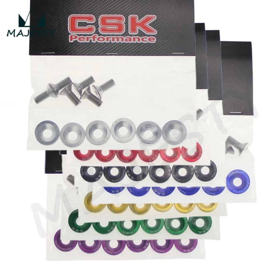 12 шт. M8 шестигранные крепежные детали крыло Омыватель бампер двигатель вогнутые винты JDM BK/RD/BL/SL/GD/PL/зеленый цвет