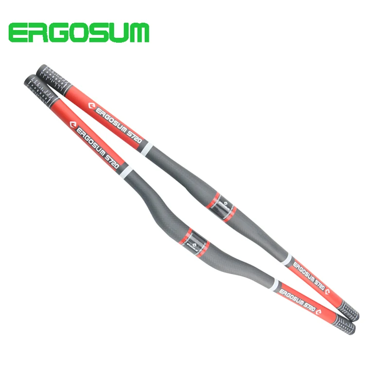 ERGOSUM Mtb велосипед углеродный Руль Горный одна форма руль 3K матовый плоский/стояк