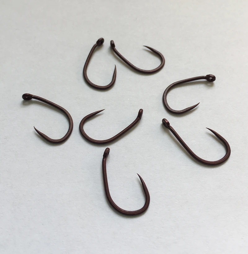 1000 x Barbless Wide Gape with Curved Shank & Off Set Point in Various  Colors - PTFE Coated Carp Hooks, Fishing hooks, Fishhook - AliExpress