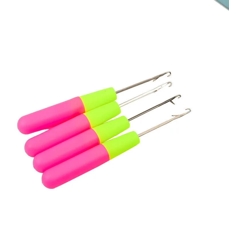 

4Pcs/set Knitting Tools Carpet Yarns Crochet Hooks With Tongue Hairpiece Crocheting Needles Home DIY Tools