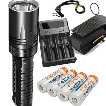 

NITECORE EA42 Flashlight CREE XHP35 HD LED max 1800 lumens beam throw 353 m tactical torch light for search rescue +battery + i4