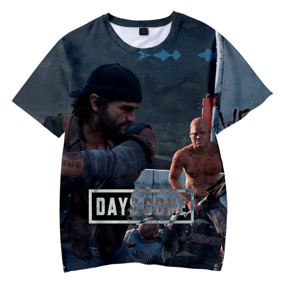 Детская футболка с 3D принтом Days gone летняя для мальчиков и девочек 4 5 6 7 8 9 10 12 лет