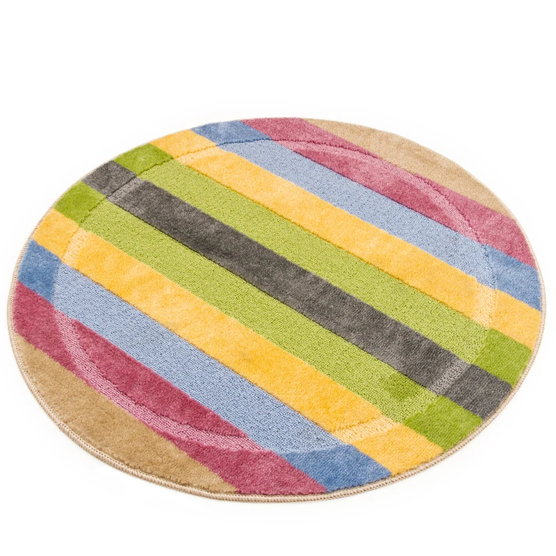 90x90cm Rainbow Color Stripe Carpet Kitchen Doormat Floor Mats Anti