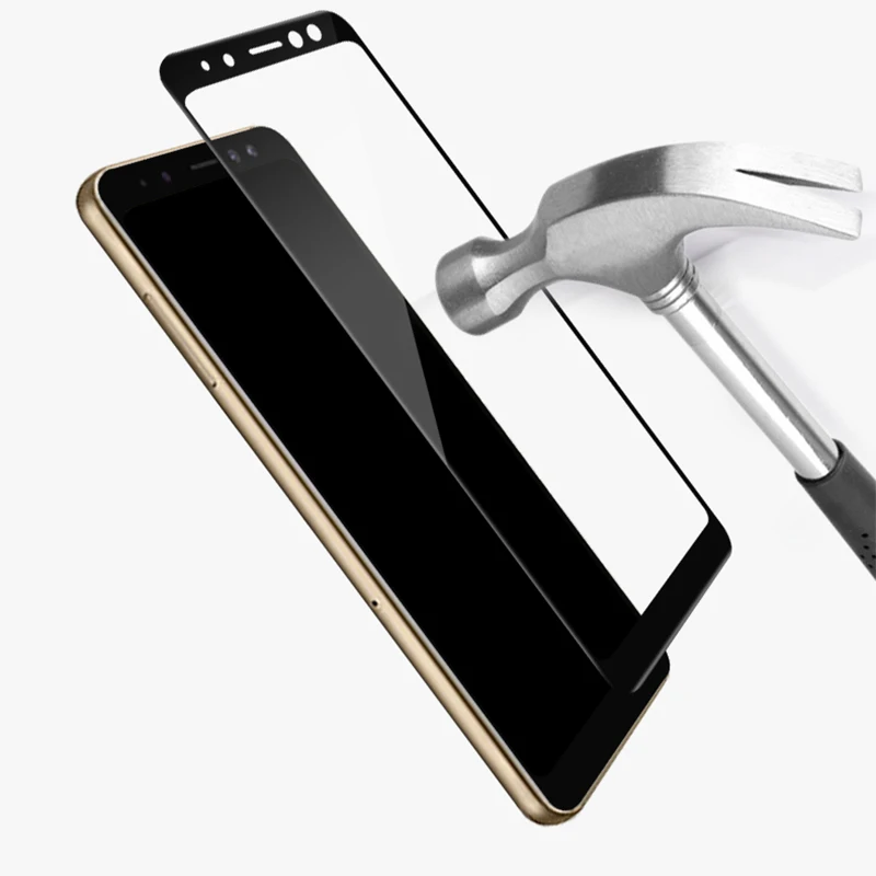 GerTong 9H полное закаленное стекло для Samsung Galaxy A8 Plus 2018 A530 A730 чехол пленка защита