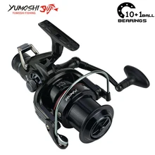 yumoshi 10+ 1BB 5.2: 1 катушка рыболовная катушка для спиннинга все для рыбалки Наживка Литья Рыболовная катушка фидер Спиннинг Carretilha де pesca molinete Подачи Карп Рыболовные Катушки все Abu garcia рыбалка