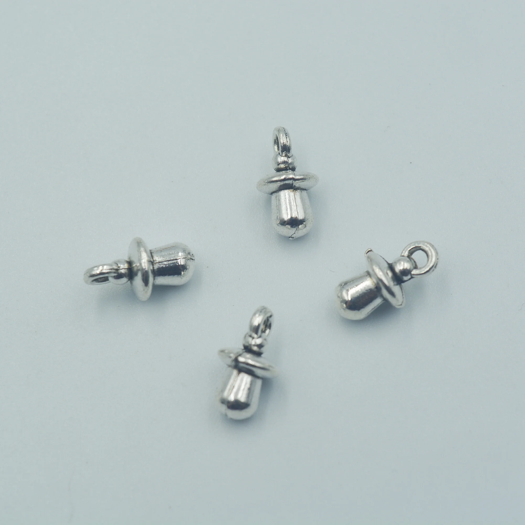 

20 pcs of Antique Silver Dummy Pacifier Soother Charms 13*7*2mm