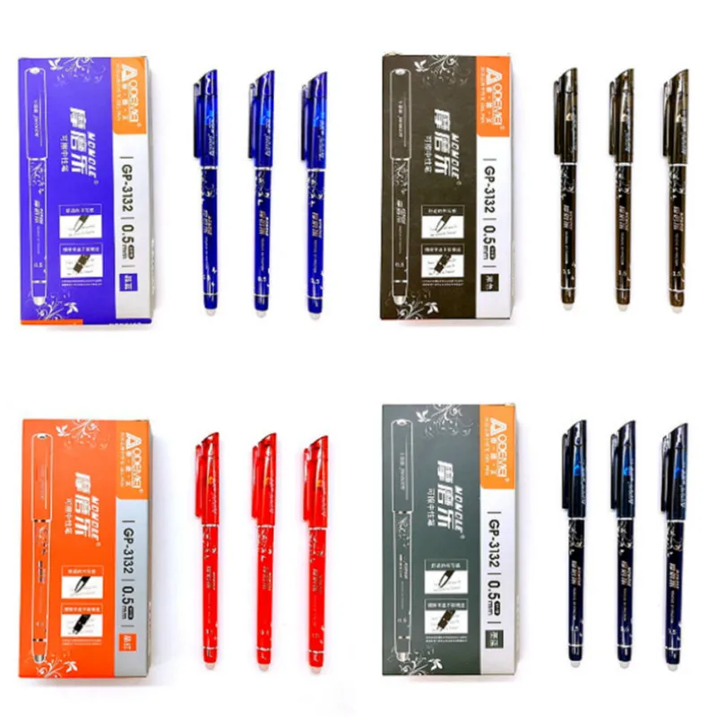 

1p Erasable New Manifold Ballpoint Pen Multifunctional Tool Pen Fashion Creative Stylus Stationery Writing Pen School Ball Pen
