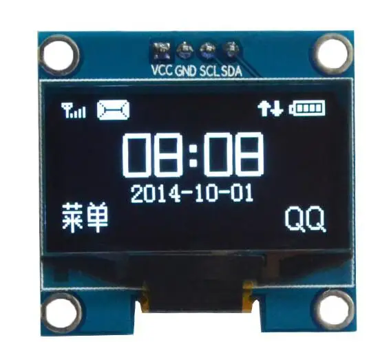 

NoEnName_Null 1.3 inch OLED display module white color 4 pin SH1106 IIC I2C interface 12864 LCD screen
