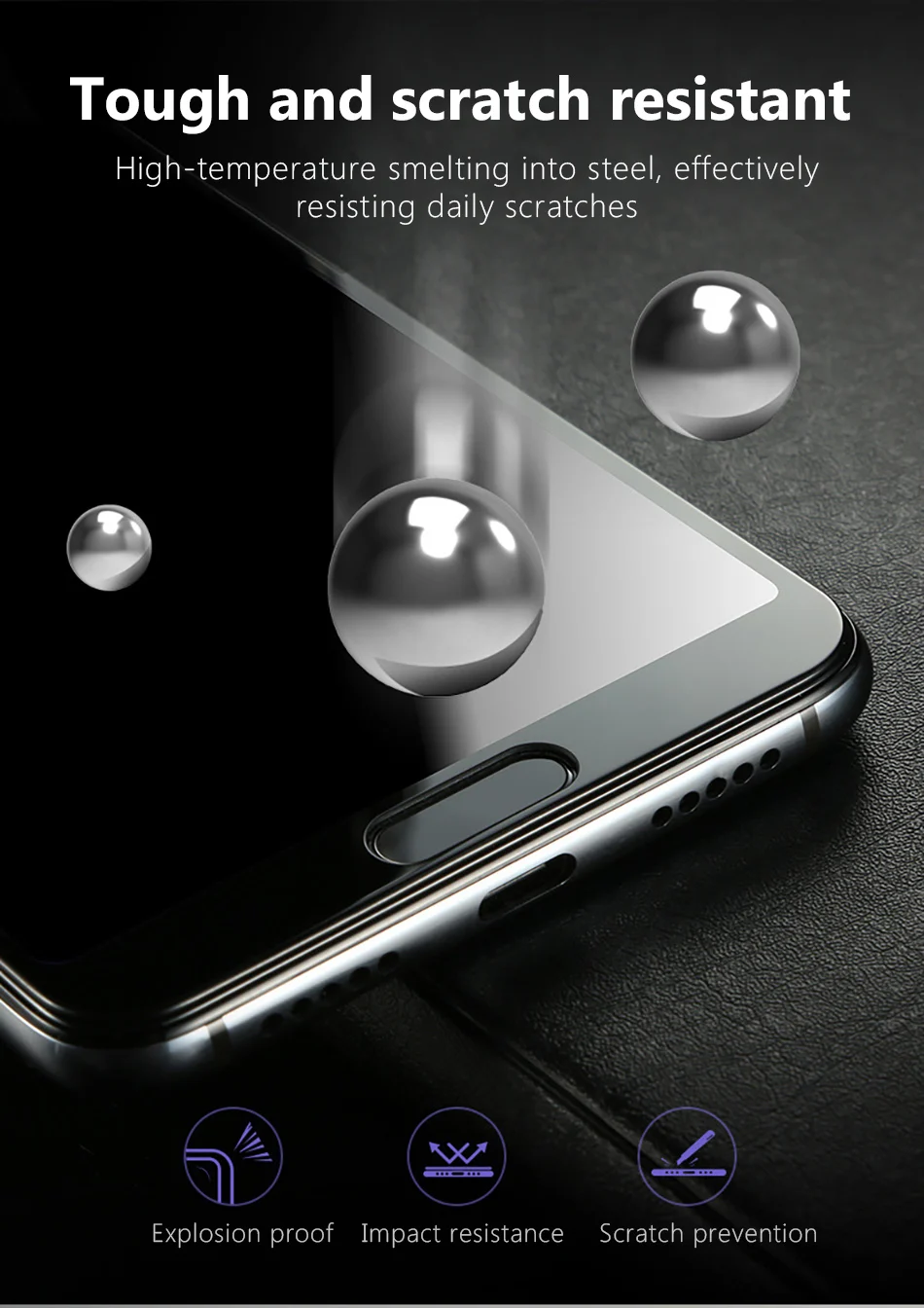Benks Full Cover Curved Tempered Glass For Huawei P20 Pro Bending Screen Fingerprint Proof Protector Front Film For Huawei P20 (9)