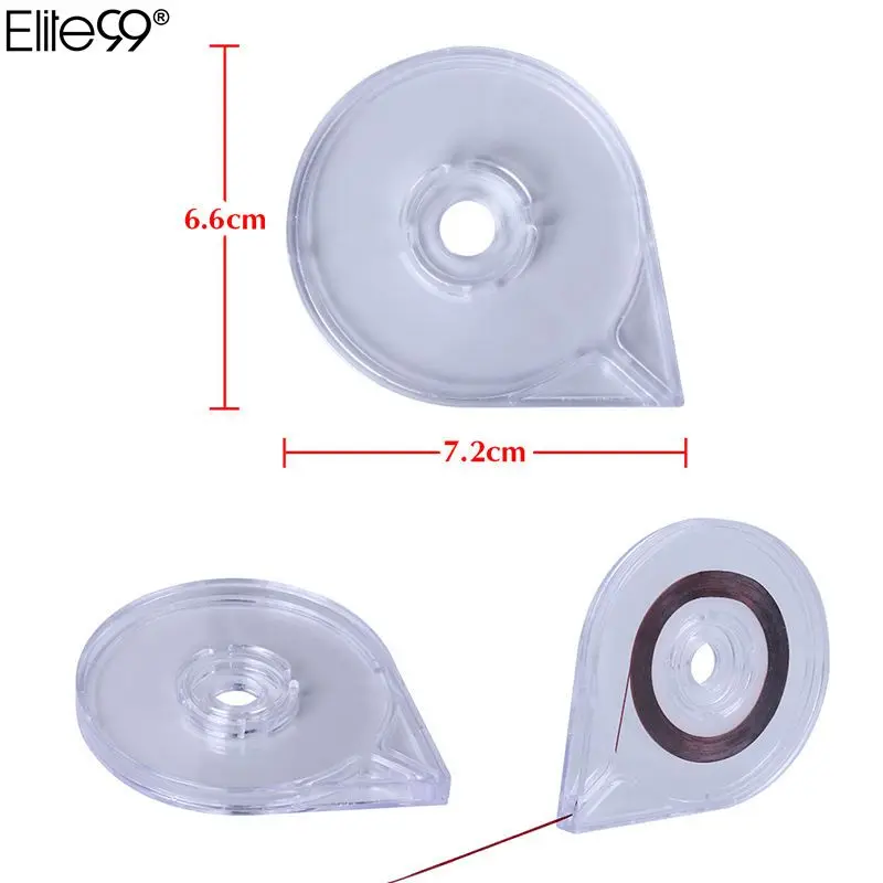 

Elite99 1Pcs Nail Art Stickers Roller Box Manicure Easy Use Clear Design Striping Tape Line Case Holder Box Free Shipping