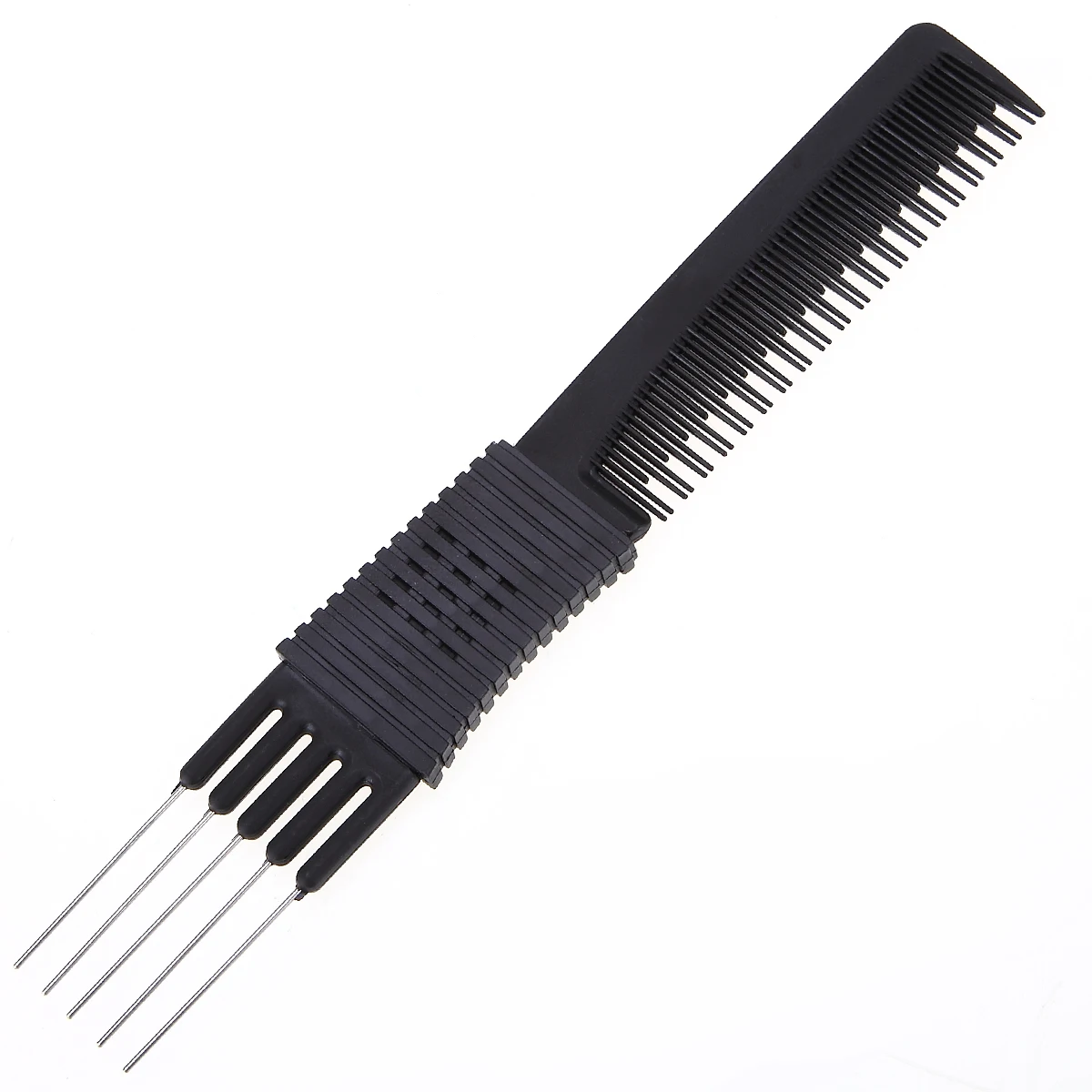 Double ends 2 Use Plastic Metal Hair Brushes Comb Barber Salon