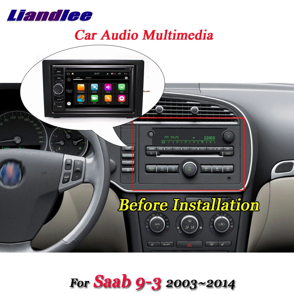 Liandlee автомобильная система Android 8,0 для Saab 9-3 2003~ радио dvd-плеер рамка USB gps Navi Карта Навигация HD экран мультимедиа