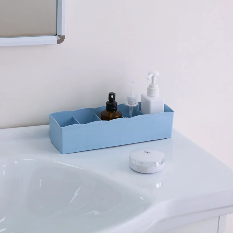 Plastic Drawer Organizers Multipurpose 5 cells Socks storage box Living room,Bathroom Storage Boxes Drawer separation sort out