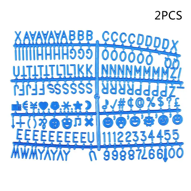 Синие персонажи для войлока доска для писем 340 шт многоцветные цифры для сменной доска для писем