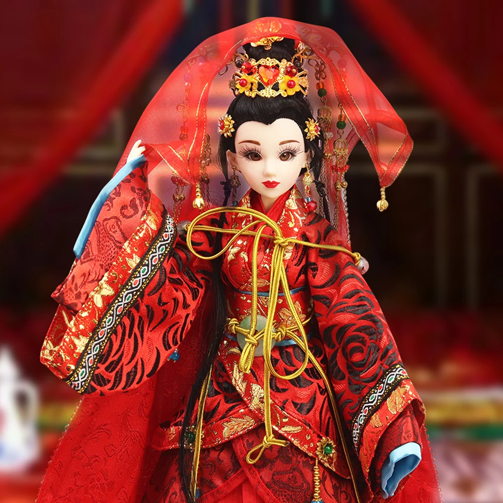 East Charm Han Dynasty Bride Joint Body BJD с свадебным платьем подставкой и коробкой 35 см игрушки