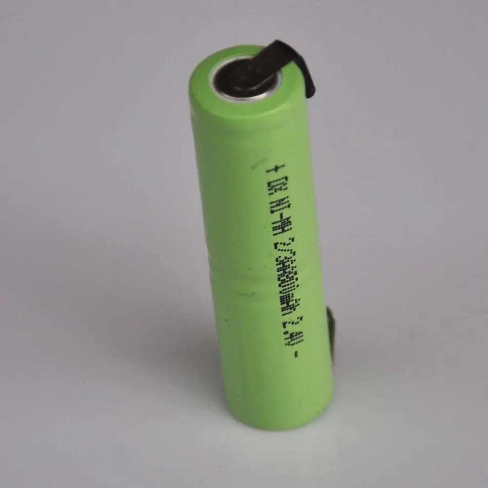 1-5 шт 800MAH 2,4 V 2/3AA Ni-Mh батарейный блок Ni Mh с сварочными штырьками для электробритвы