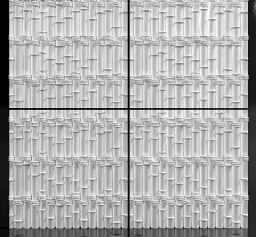 Molde De Plastico Para Yeso 3d Paneles Decorativos De Pared Bambu
