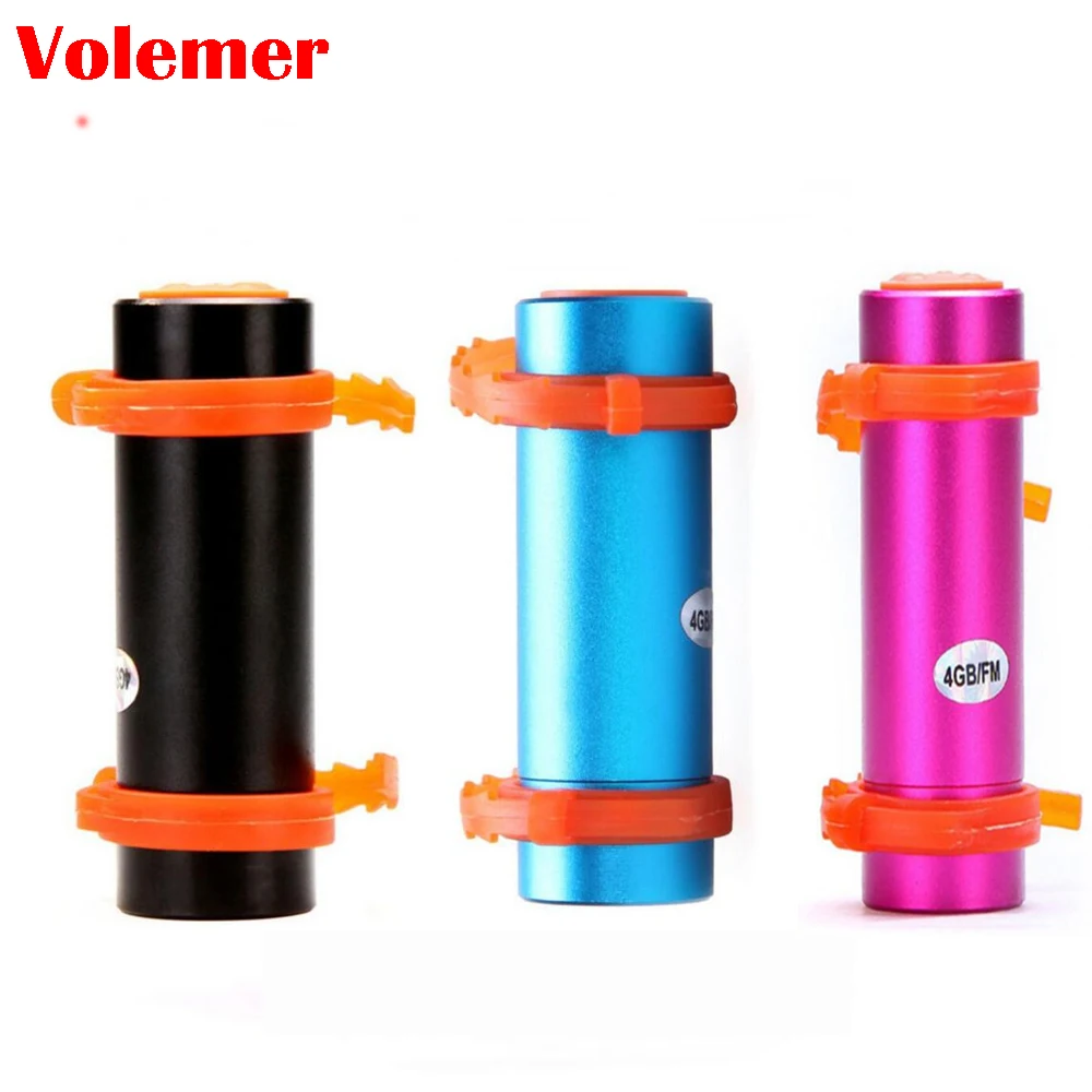 

Volemer Diving Waterproof Swimming 4GB MP3 Player FM Raido Level IPX8 Underwater Sports MP3 with waterproof earphone for Swimmer