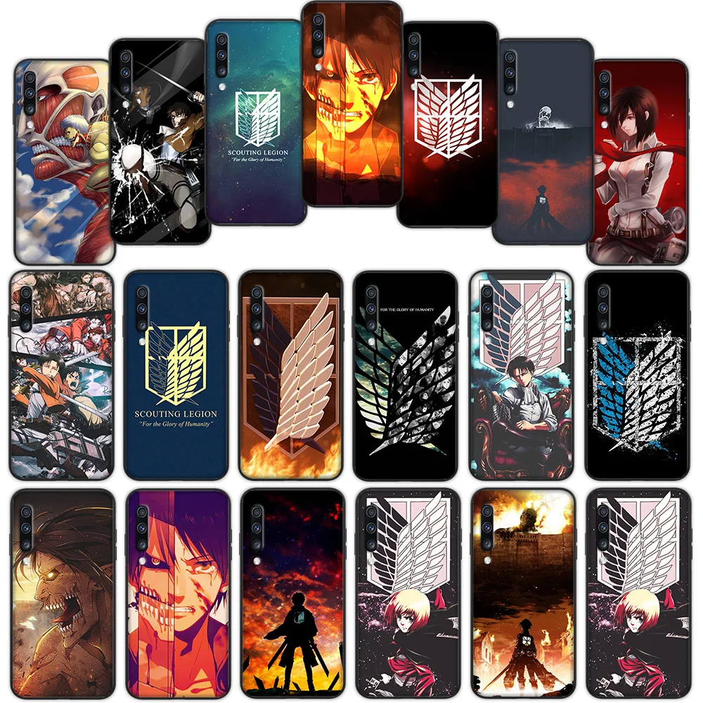 Мягкий чехол Levi Ackerman для Samsung Galaxy A50 A6 Plus A7 A8 2018 A5 A9 A10 A30 A40 A70|Бамперы| |