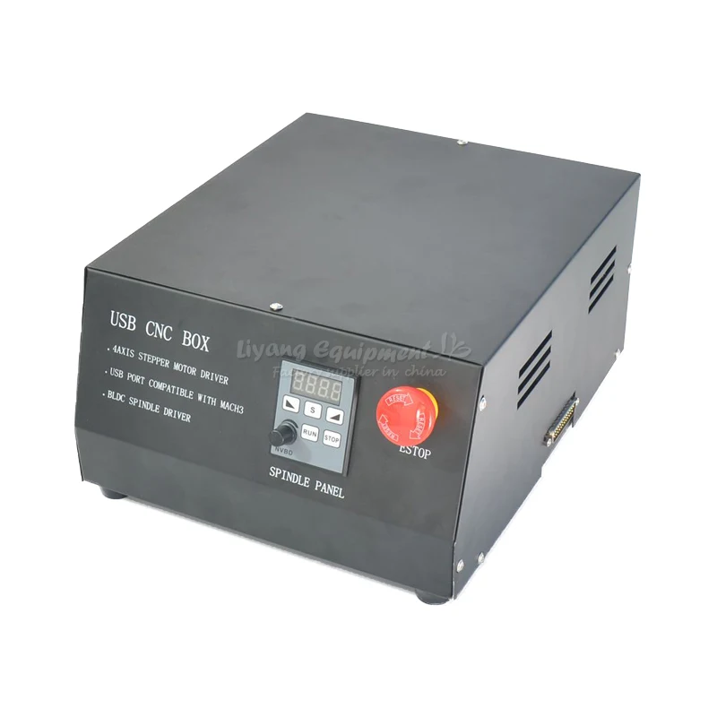 

cnc lathe machine DC Brushless spindle drive 4axis CNC control box MACH3 parallet port