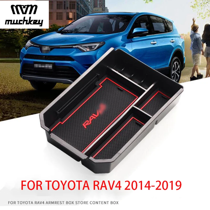 For Toyota RAV4 2014-2019 Anti Slip Mat Interior Glove Box Car Central Armrest Console Tray Storage Accessories | Автомобили и