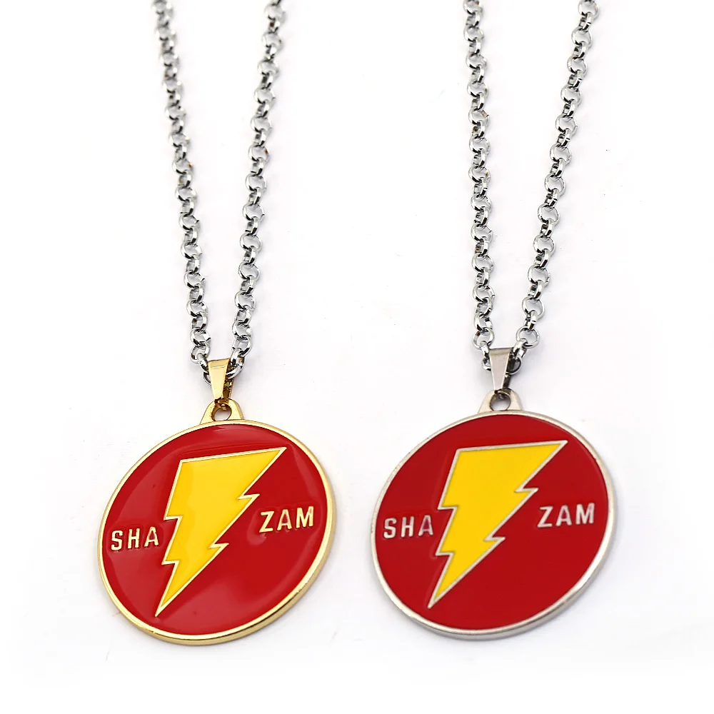 Shazam ожерелья Билли Бэтсон флэш подвеска с молнией ожерелье для женщин мужчин