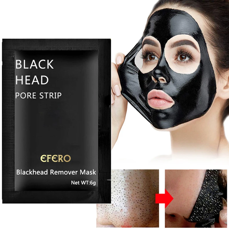 5 шт. в упаковке, маска для лица, для удаления черных точек, маска для носа, полоска пор, черная маска, пилинг, лечение акне, черная маска для головы, глубокое очищение, уход за кожей