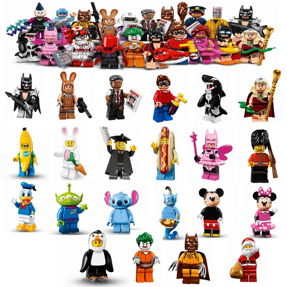 

Legoing Batman Series 71017 Rabbit Carrot Banana Guy Penguin Man 8831 Legoings Collectible Building Block Toy For Kids Single