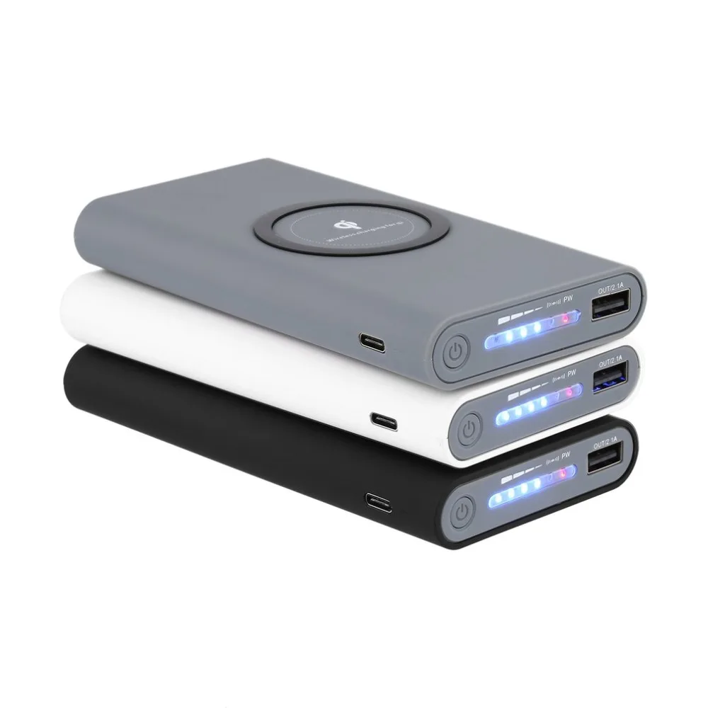 10000mah Power Bank External Battery Quick Charge QI Wireless Charger Powerbank Portable Mobile Phone Charger for iPhone 8 X 10000mah Power Bank External Battery Quick Charge QI Wireless Charger Powerbank Portable Mobile Phone Charger for iPhone 8 X