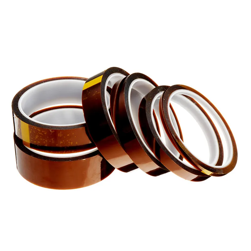 

Length 30M Width 5/10/15/20/25/30mm Film Heat Resistant Polyimide Tape High Temperature Adhesive Insulation Kapton Electric Tape