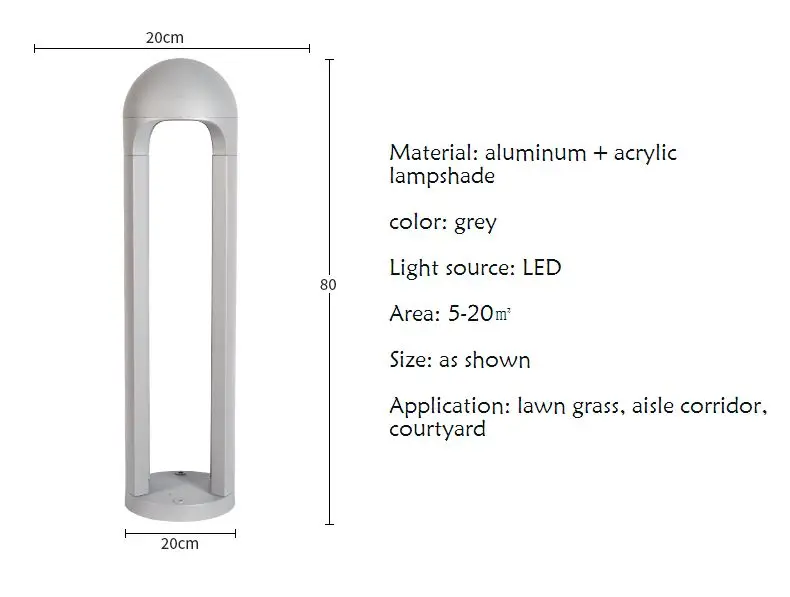 Уличное освещение газона водонепроницаемый Европейский открытый сад вилла led Ландшафтный для внутреннего двора лампа-колонна