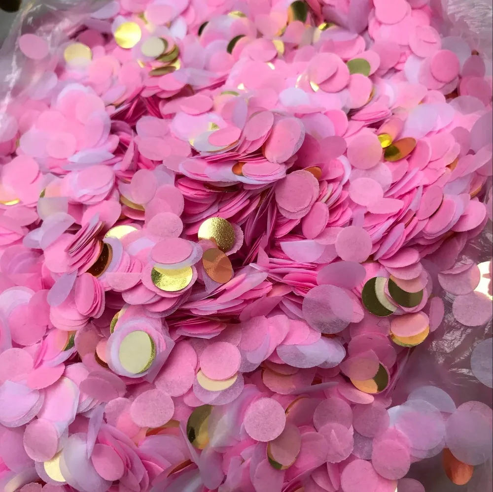 500g Round Size1cm Pte Foil Sequins Gold Silver Network Celebrity