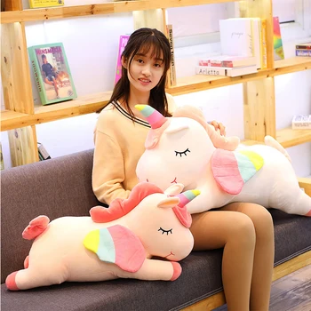 

Western Myth Pusheen Big Plush Unicorn Toys Soft Stuffed Plush Doll Unicorn with Wings Soft Pillow Girl Birthday Gift Licorne