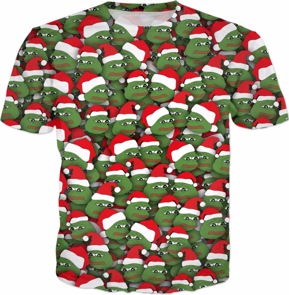 Sad christmas frogs pattern
