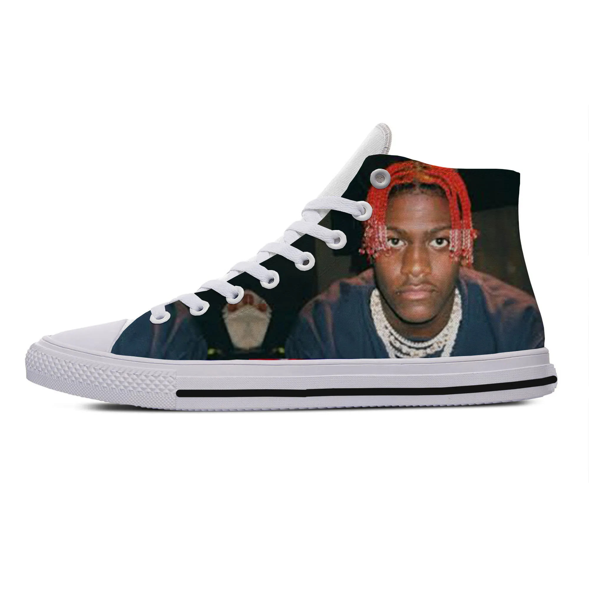 

2019 Hot Cool Fashion High New Summer Sneakers Handiness Casual Shoes 3D Printed For Man Woman Hip Hop Rap Lil Yachty