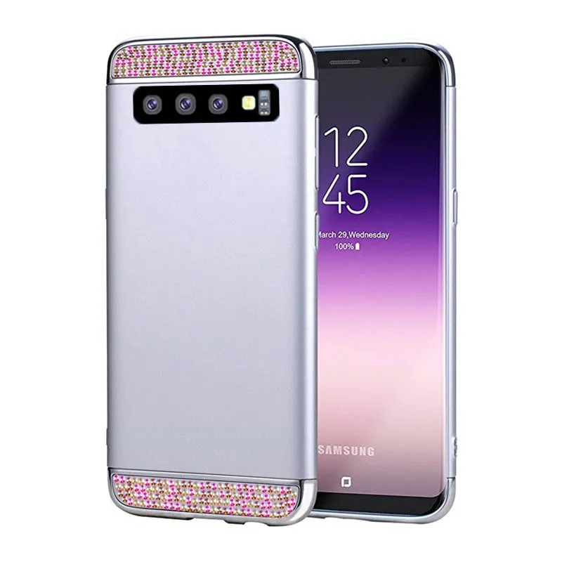 Чехол для телефона Samsung Galaxy S8 S9 S10 Plus S10e A50 A70 J4 J6 A6 A8 A7 2018 note 9 8 J7 Neo 2016 A5 2017 блестящий
