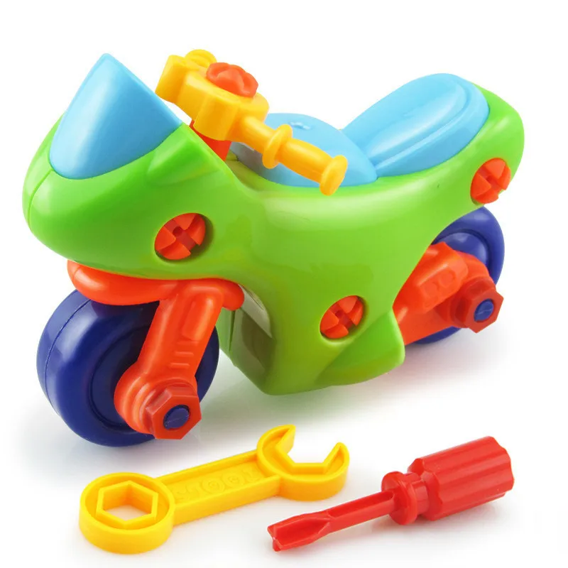 Игровые инструменты для детей, игра в игрушки для детей, обучающие игры, строительные блоки винтов для рукоделия - Цвет: Motorcycle