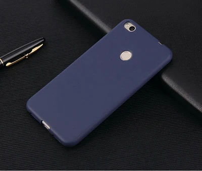 SRLEEKING для Xiaomi Redmi 4X матовая яркая однотонная цветная крышка Силиконовый ТПУ Мягкий Ультратонкий чехол для Xiaomi Redmi 4X - Цвет: Синий