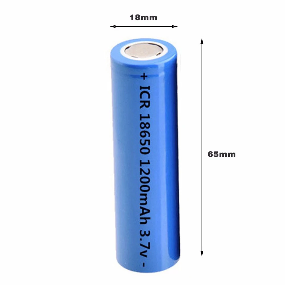 2 шт 18650 3,7 V 2600 mah-1200 mah перезаряжаемые литиевые батареи для фонарика электронная сигарета реальная емкость