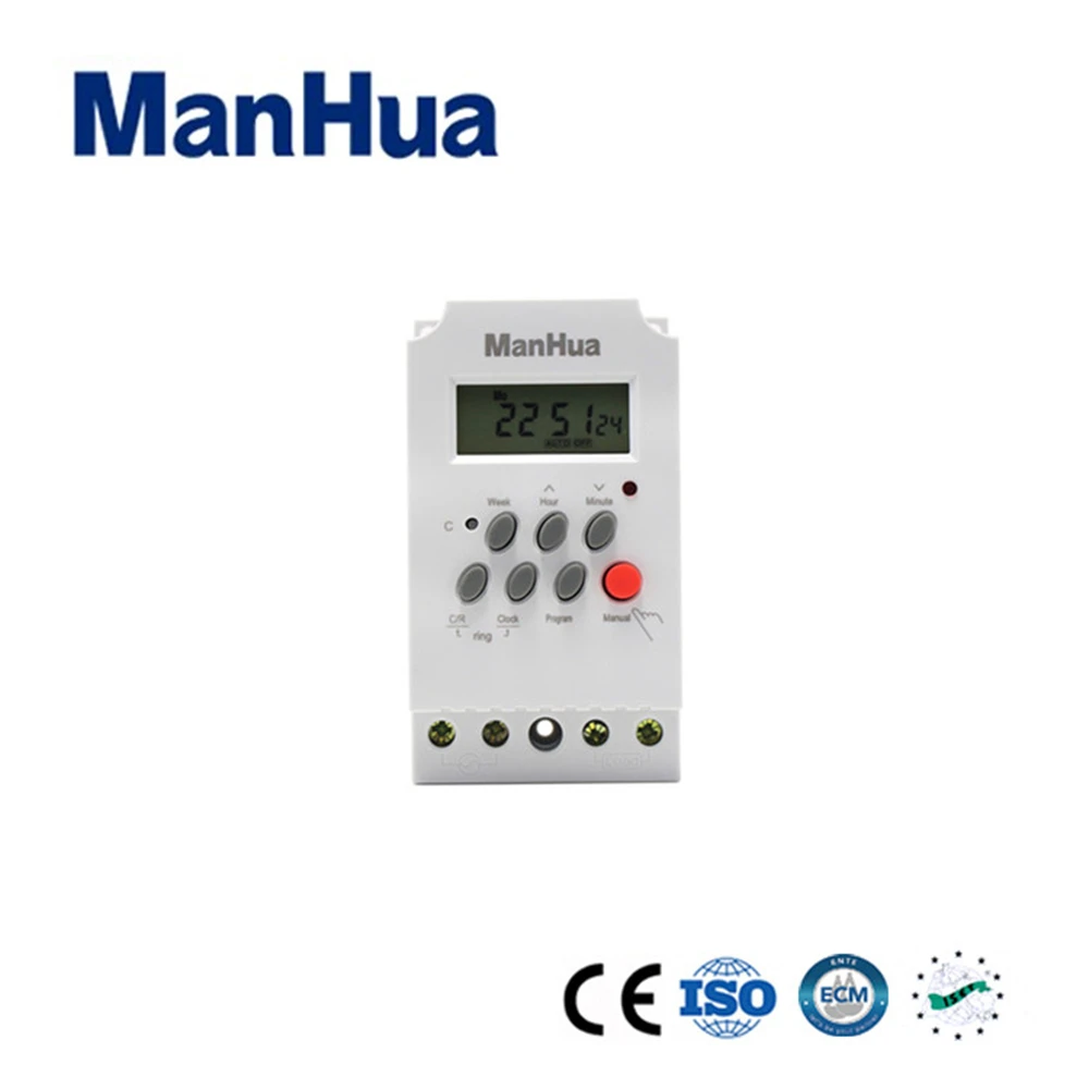 

Manhua new product 12v 220v automatic programmable school bell timer