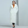 ZADORIN 2022 High Street Luxury Long Faux Fur Coat Women Plus Size Vintage Slim Red Pink Faux fur Coats Fluffy Jacket Women Pele ► Photo 2/6