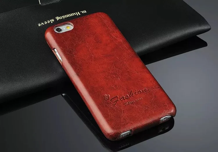

Genuine Leather Vertical Flip Cover Case for Apple iPhone 6 6S Fashion Coque Brand Original Fundas with Gift Screen Protector