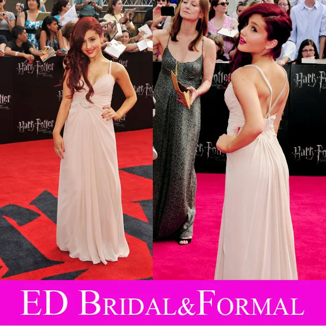 Ariana Grande Pink Dress Celebrity Evening Prom Formal Pageant Gown Ariana Grande Pink Dress Celebrity Evening Prom Formal Pageant Gown Nyc Premiere Of Harry Potter In Inspired Dresses From Weddings Events On