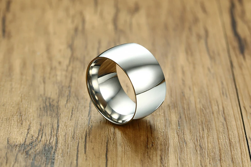 Серебряное, черное, Золотое кольцо из нержавеющей стали, высокое качество, ширина 11,5 мм, большое кольцо, мужское ювелирное изделие, свадебное короткое Подарочное кольцо