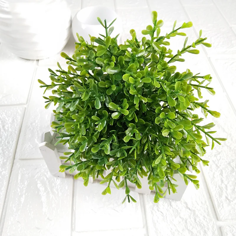 

mling Simulation Artificial Flower Green Plant Plastic 5 Branches Pomelo Citrus Quality Good Home Garden Turf Christmas Decor