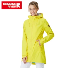 RUNNING RIVER Бренд Женская Весенняя Осенняя Ветровка с Капюшоном с Мембраной Водонепроницаемая Спортивная Для Активного Отдыха# K8361