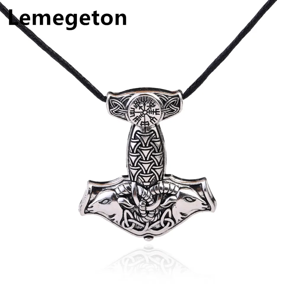 Lemegeton Nordic Wicca амулет викингов подвеска Молот Тора из козла оригинальные Подвески