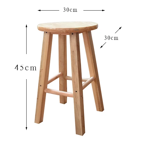 Современный барный стул из дерева табурет де бар барная мебель сиденье салон красоты мебель из твердой древесины простой повышение - Цвет: Reinforcement
