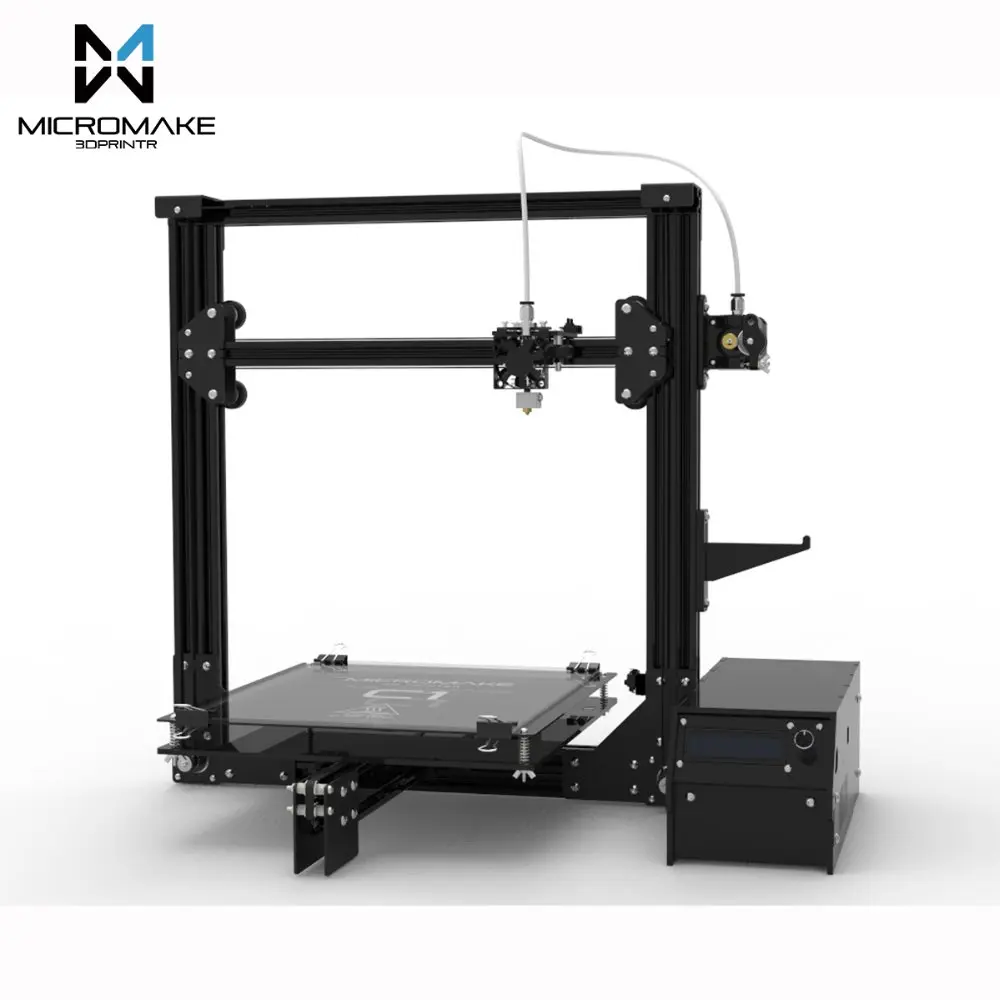

Micromake 3D Printer Large Printing Size 245*245*260mm Micromake C1 Metal Sheet/Arcylic H-botXZ Structure DIY Kit